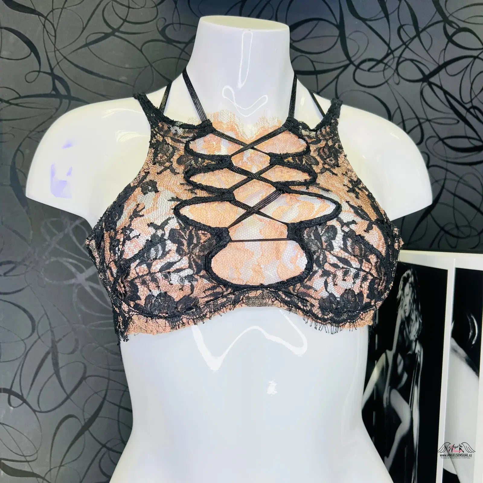 Lace halter bralette z značky Agent Provocateur Celestine podprsenka celestine