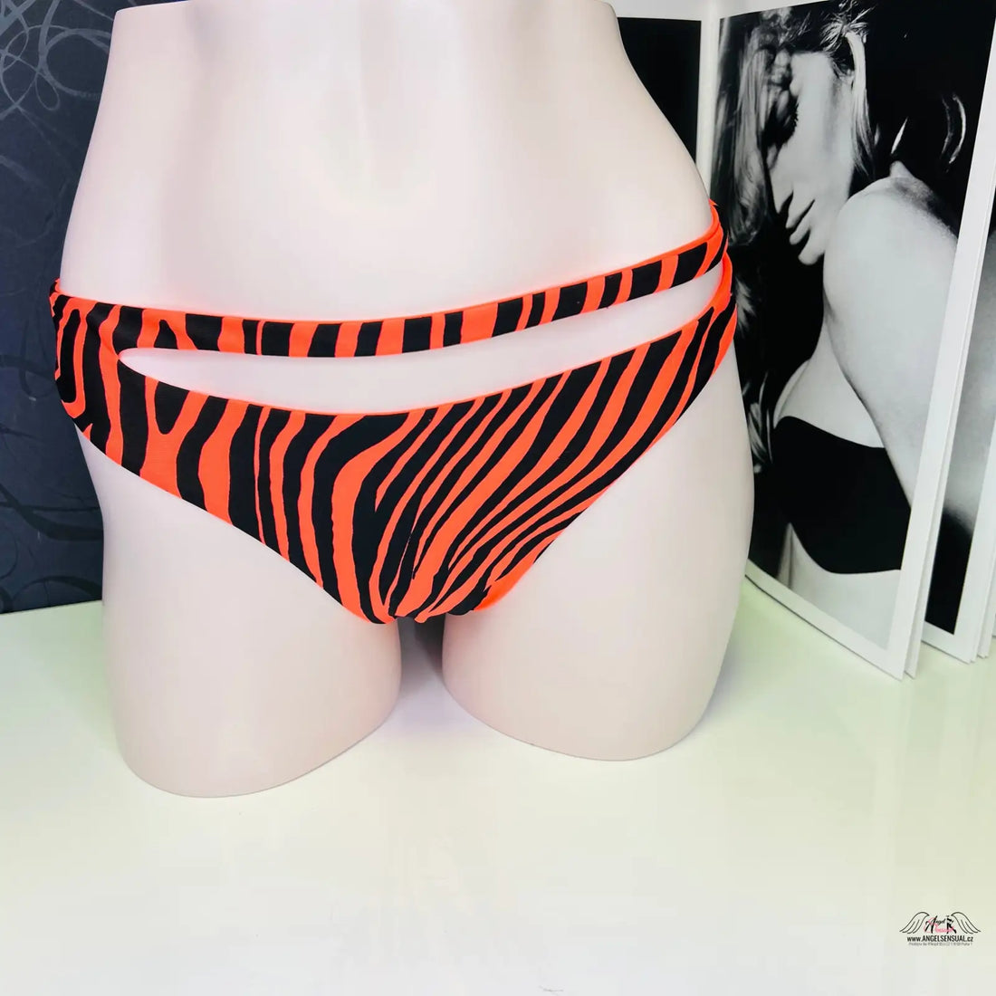 Zebra print dámské spodní prádlo Agent Provocateur Tori bikini brief