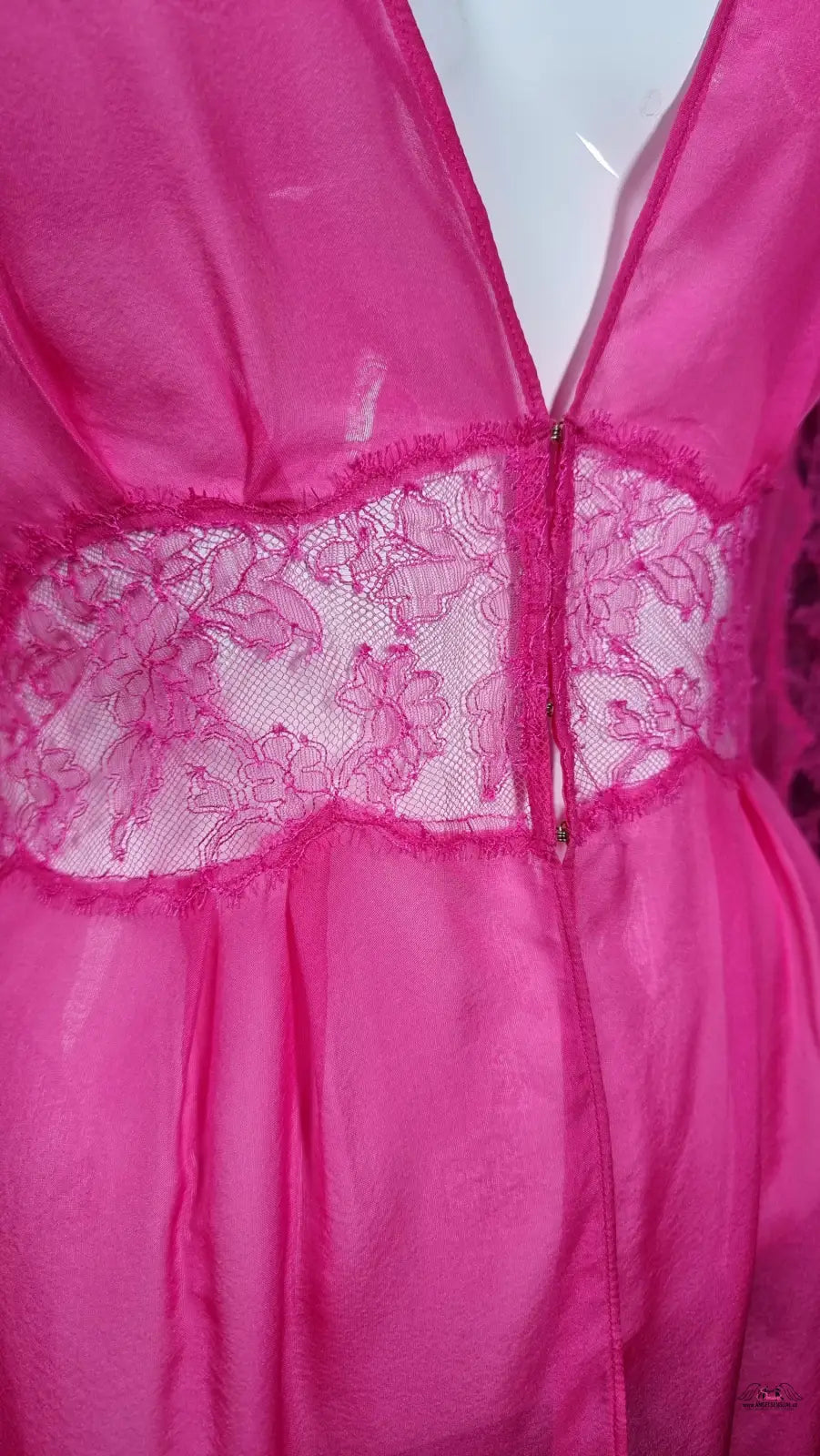 Agent Provocateur luxusní Župánek Willa s růžovým krajkovým lemem, apparel & accessories