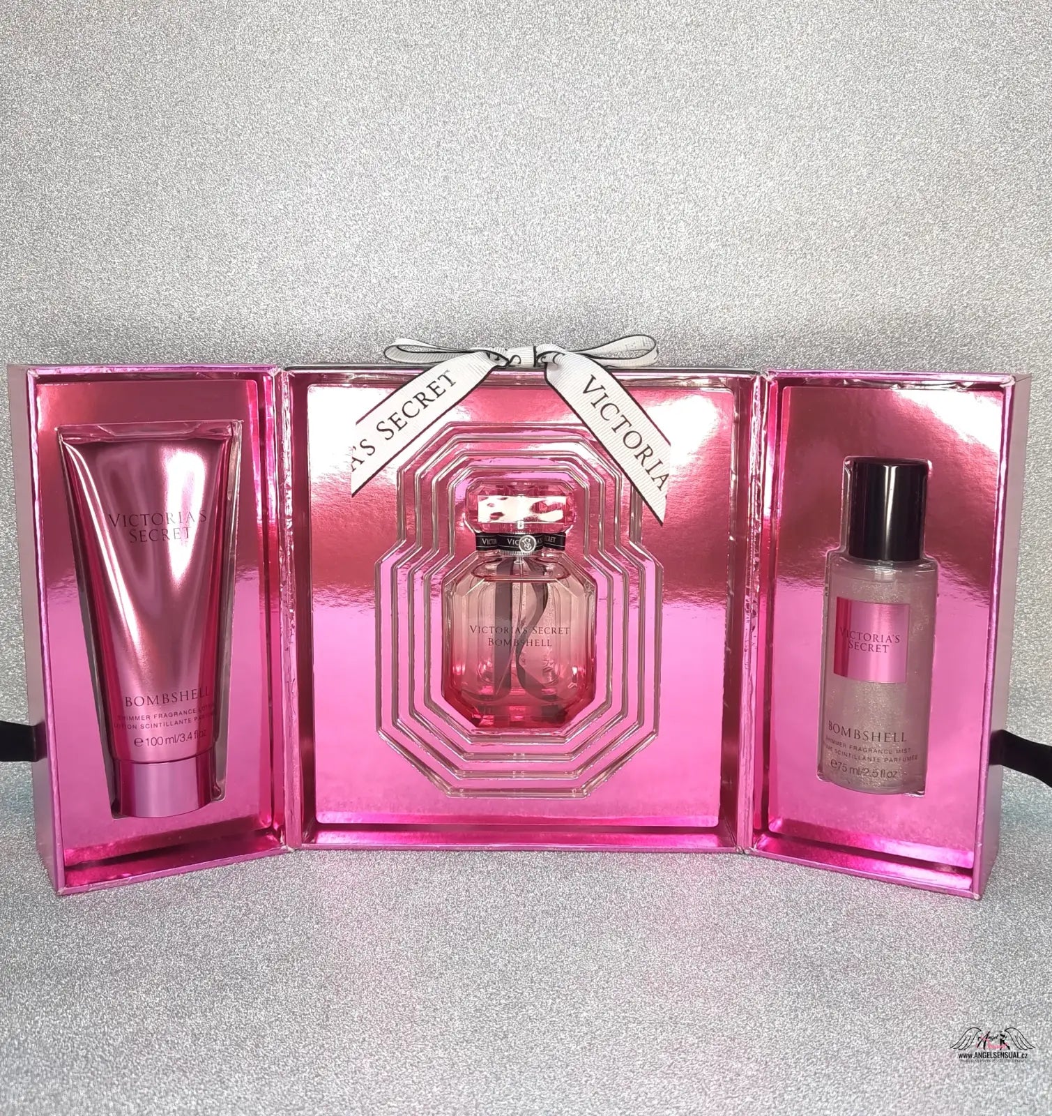 Pink Victoria’s Secret Bombshell cestovní balíček třpytivých vůní na dárky