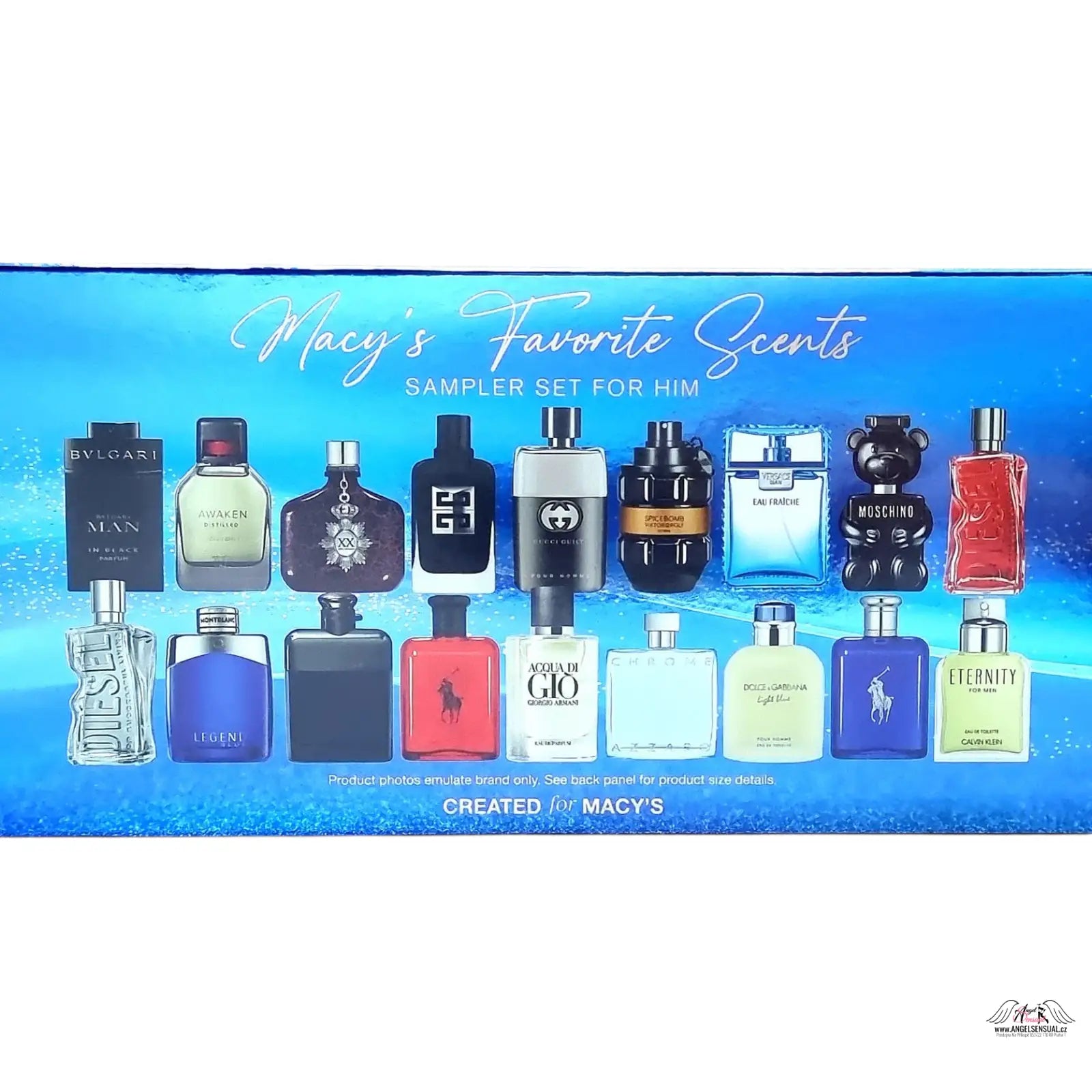 Macy’s Favorite Scents for Him sampler set with 18 miniature Ralph Lauren fragrances