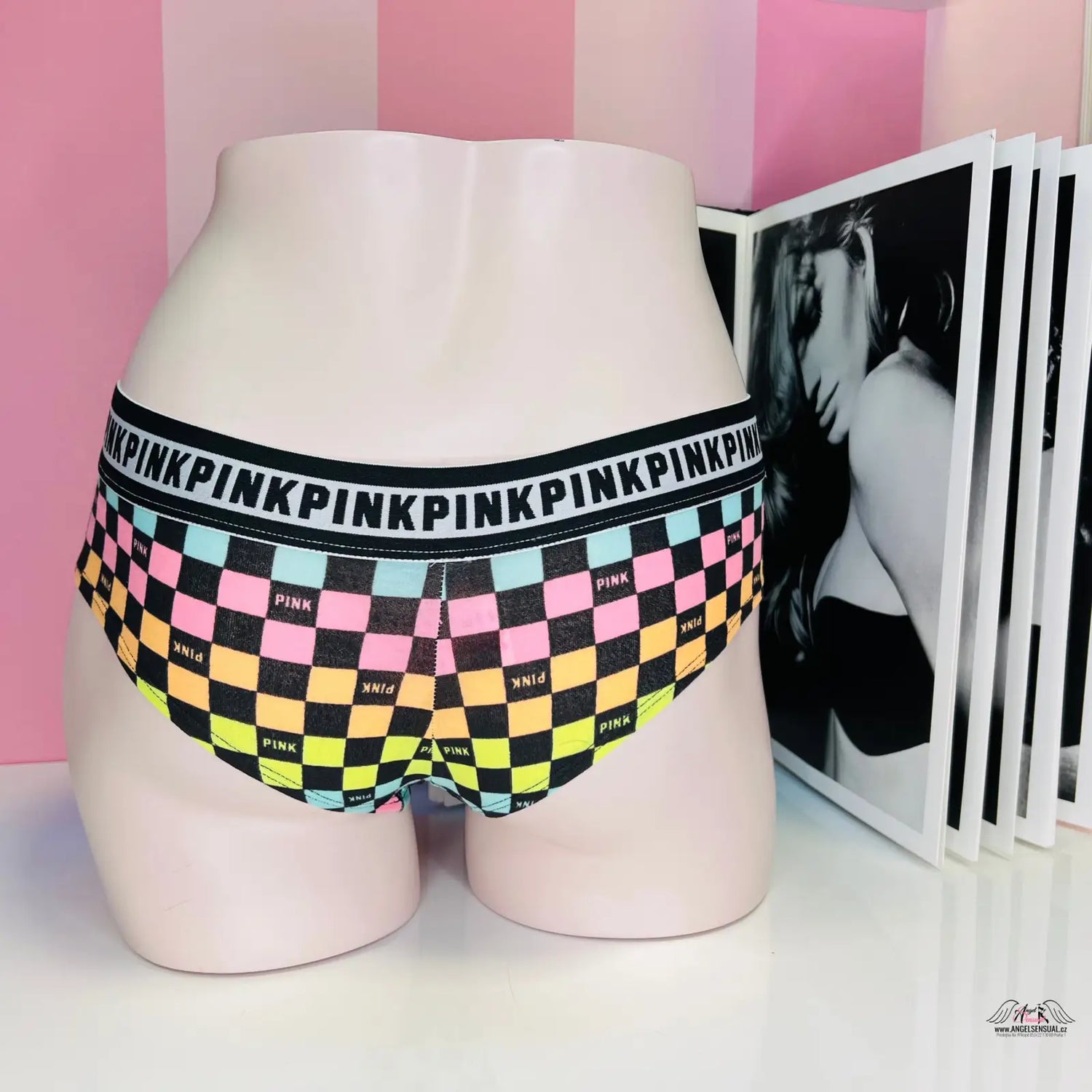 Barevné vzory PINK Kalhotky Více Barev, pohodlné lingerie, apparel & accessories