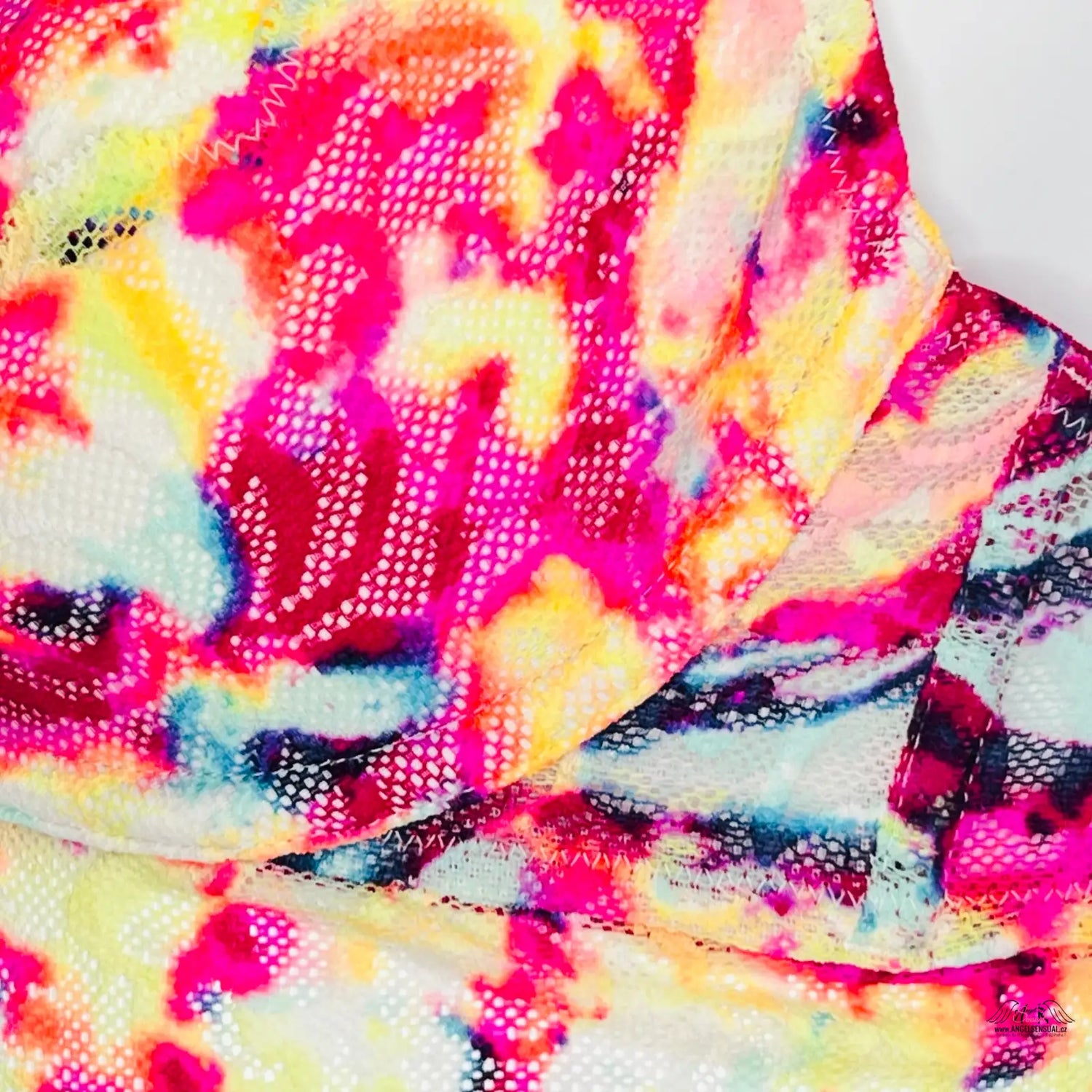 Krajkový bralette Pink s květinovým potiskem a pestrým vzorem, objevte tajemství pink