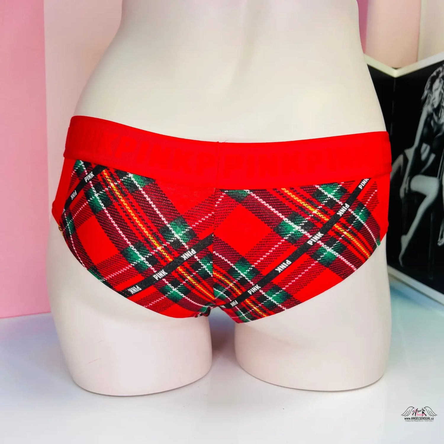 Vzorované kalhotky PINK Kalhotky Cheekster s širokou gumou, apparel & accessories