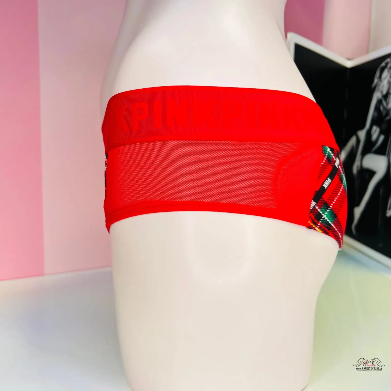 Vzorované kalhotky PINK Kalhotky Cheekster s širokou gumou, apparel & accessories