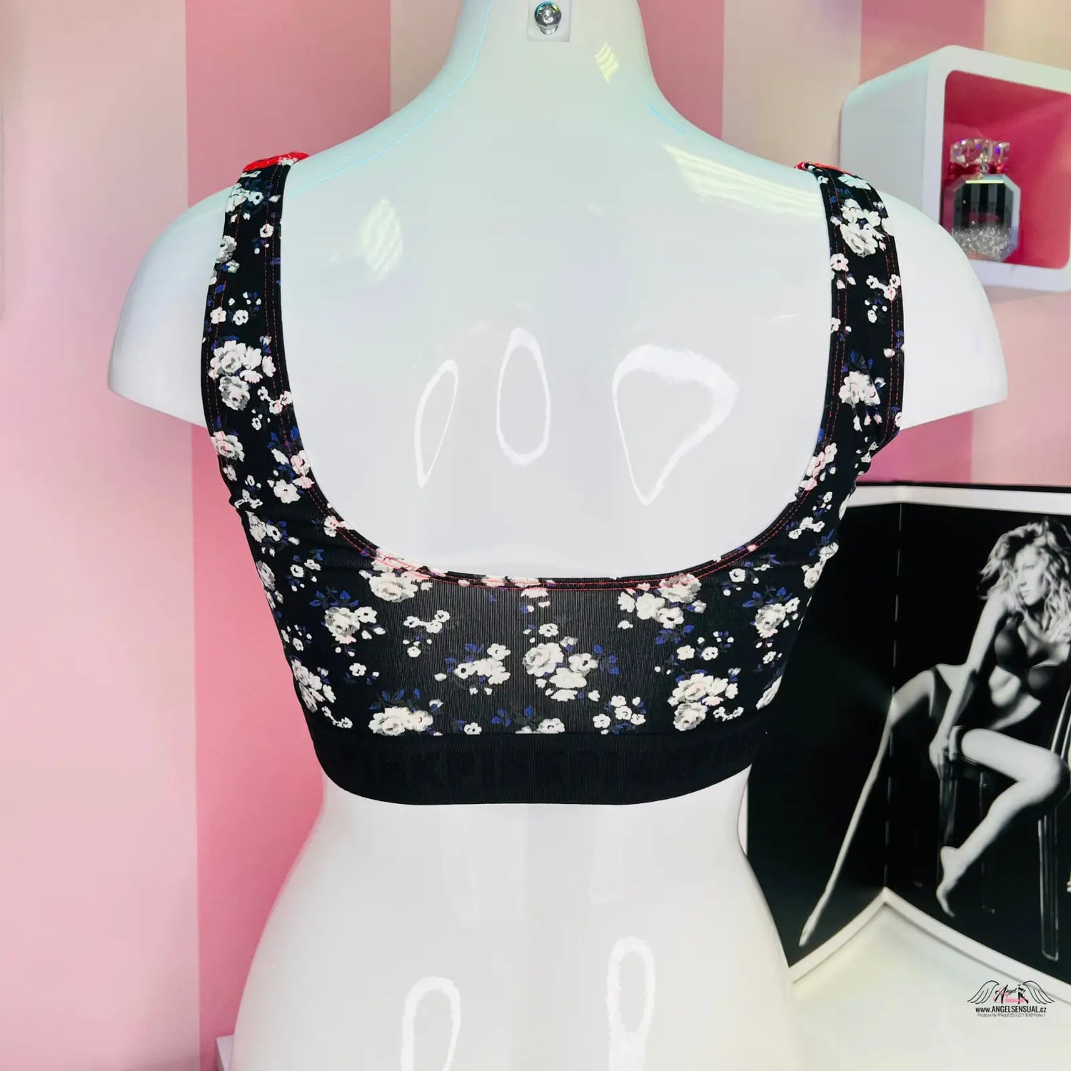 Floral-patterned sportovní podprsenka Ditsy pro každodenní nošení, PINK Ultimate