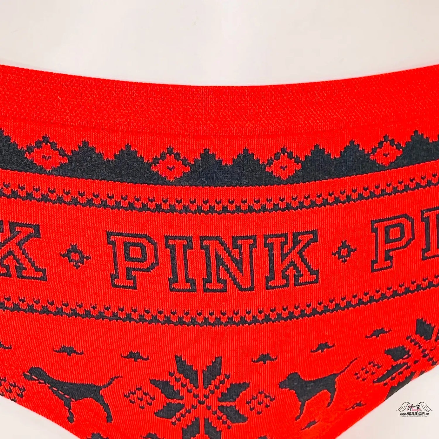 PINK Vánoční Kalhotky s vánočním motivem v dvou barevných variantách