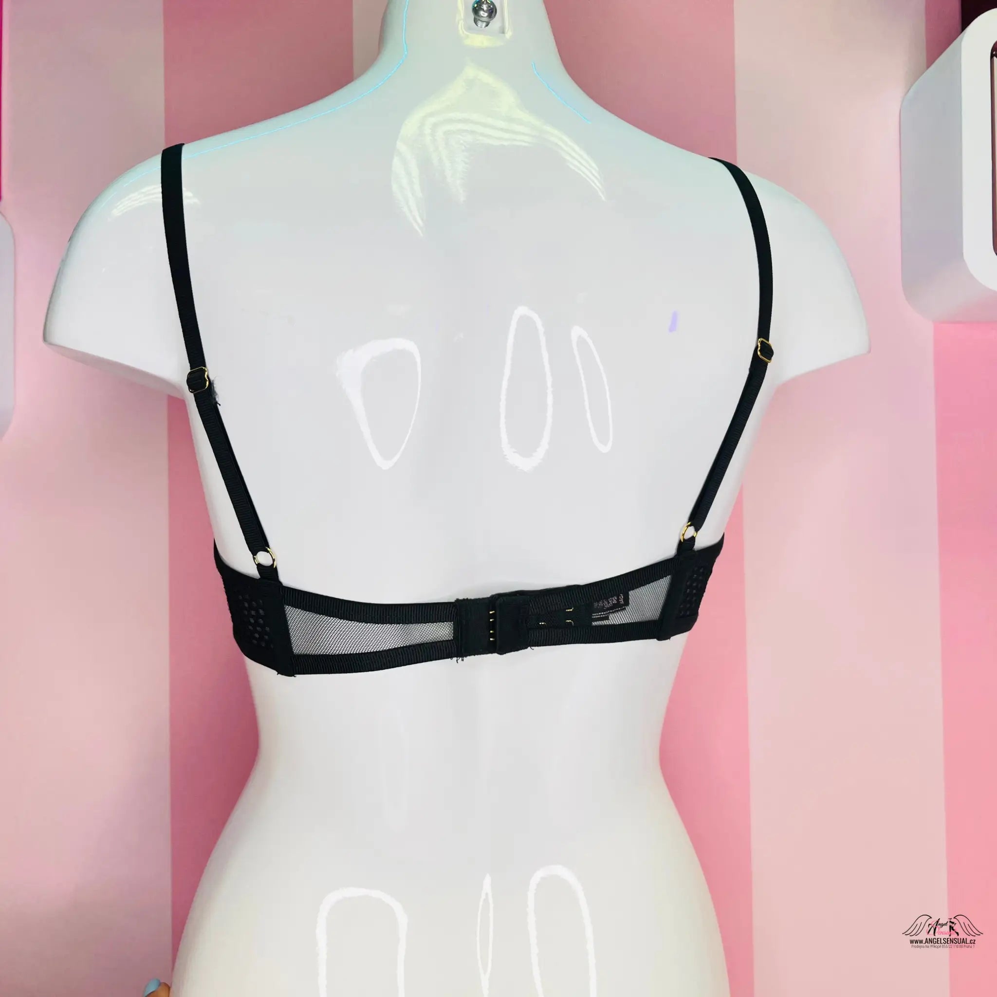 Síťovaná podprsenka - Černá / 34C / Nové se štítky - Podprsenky Victoria’s Secret