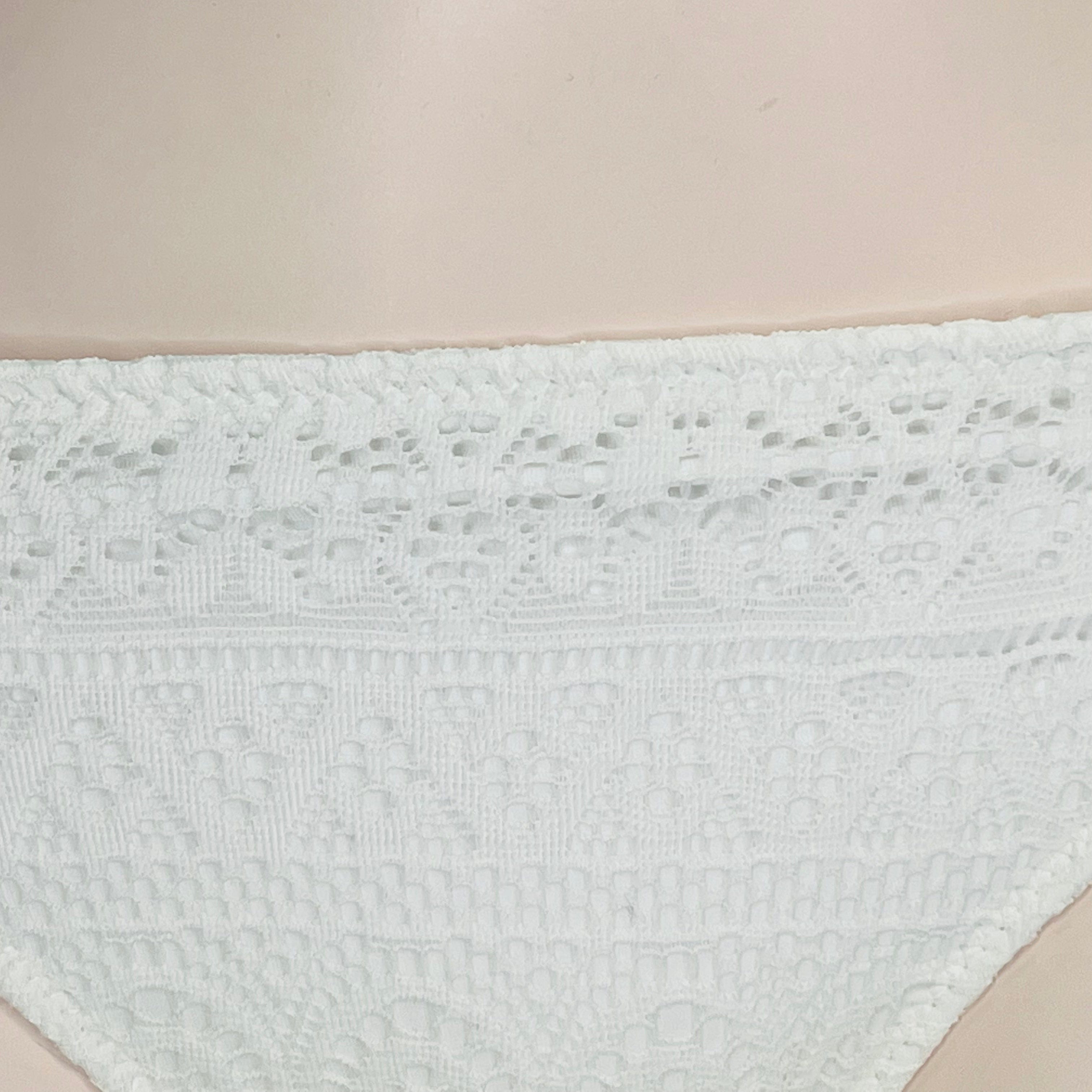 Luxusní krajkový spodní díl plavek Victoria’s Secret Bílá Krajka