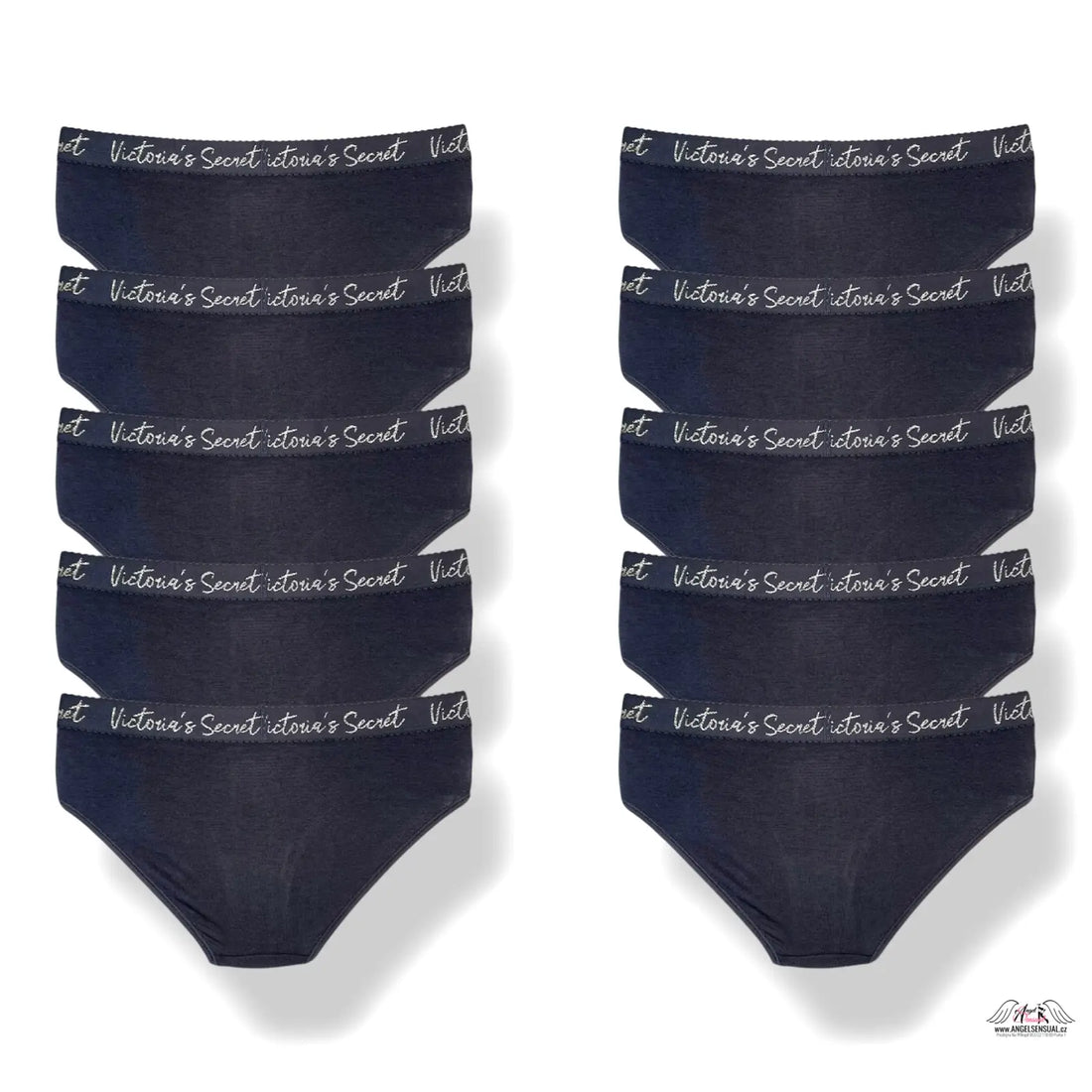 12balení černé bavlněné spodní prádlo Victoria’s Secret hřejivky
