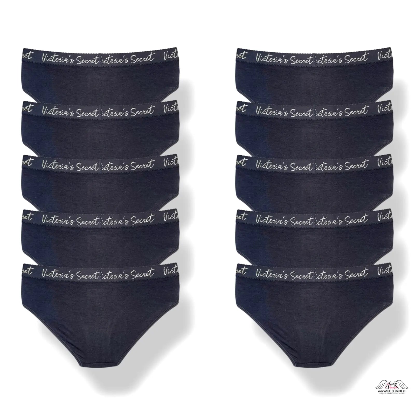 12balení černé bavlněné spodní prádlo Victoria’s Secret hřejivky