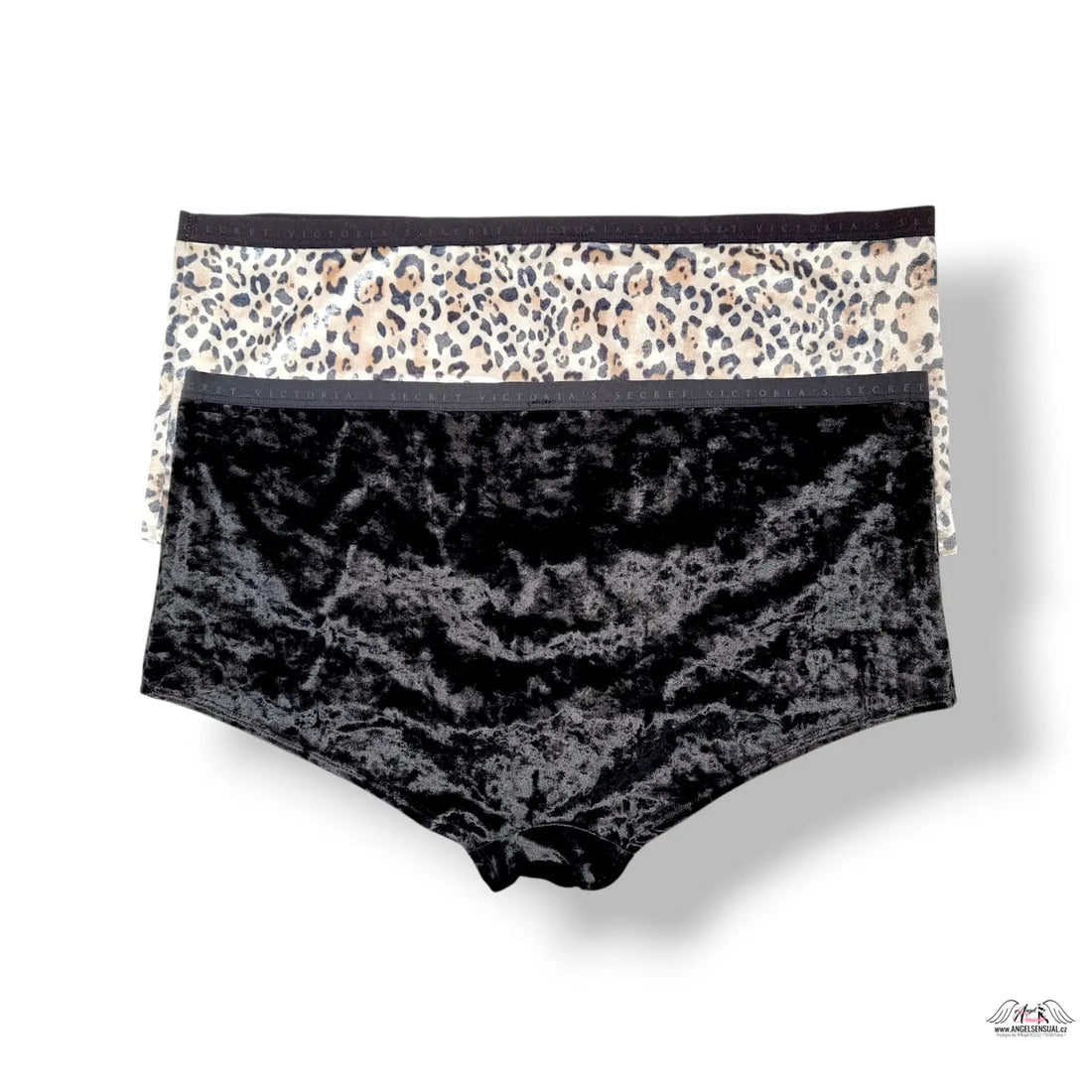 Leopard print a sametové kalhotky Victoria’s Secret 2-pack XL