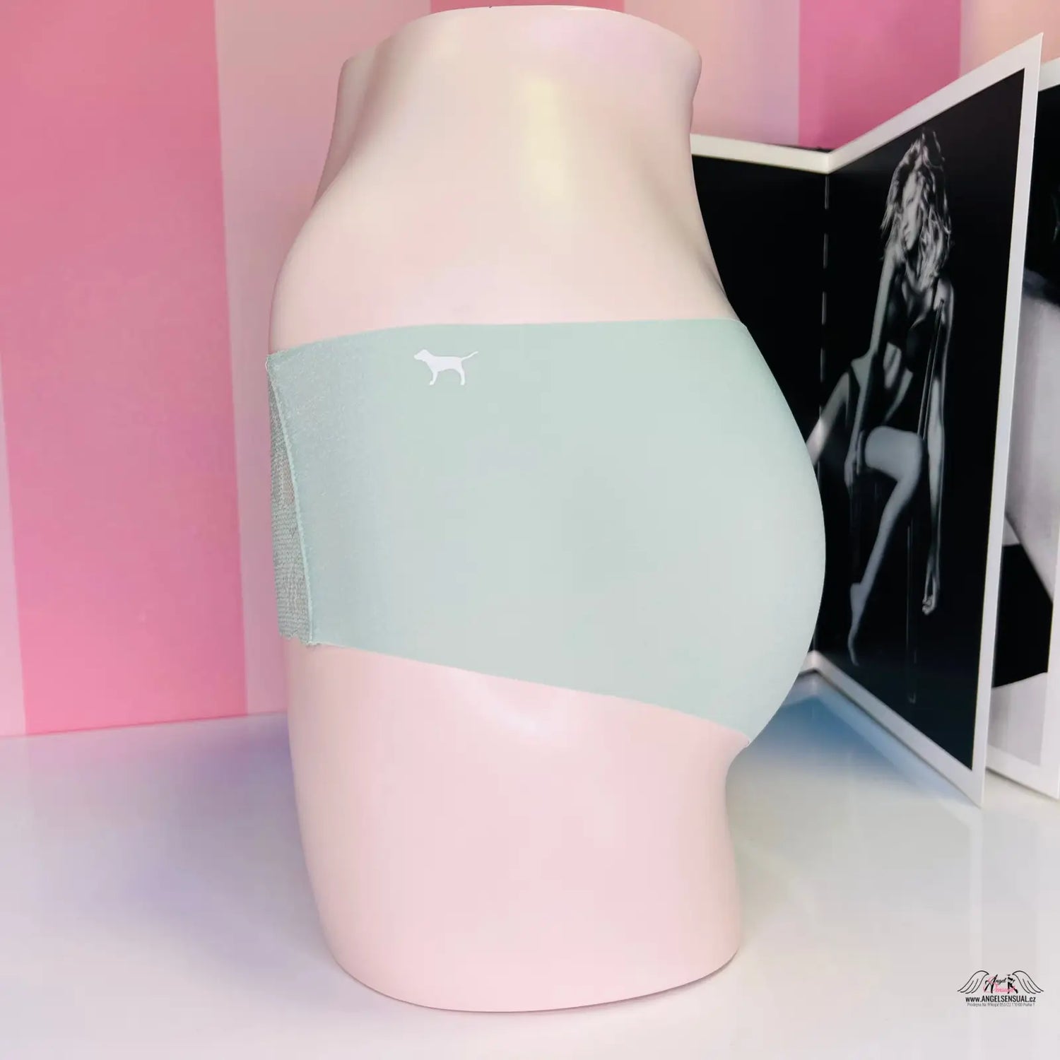 Light green celé bezešvé kalhotky s krajkou od Victoria’s Secret, více barev