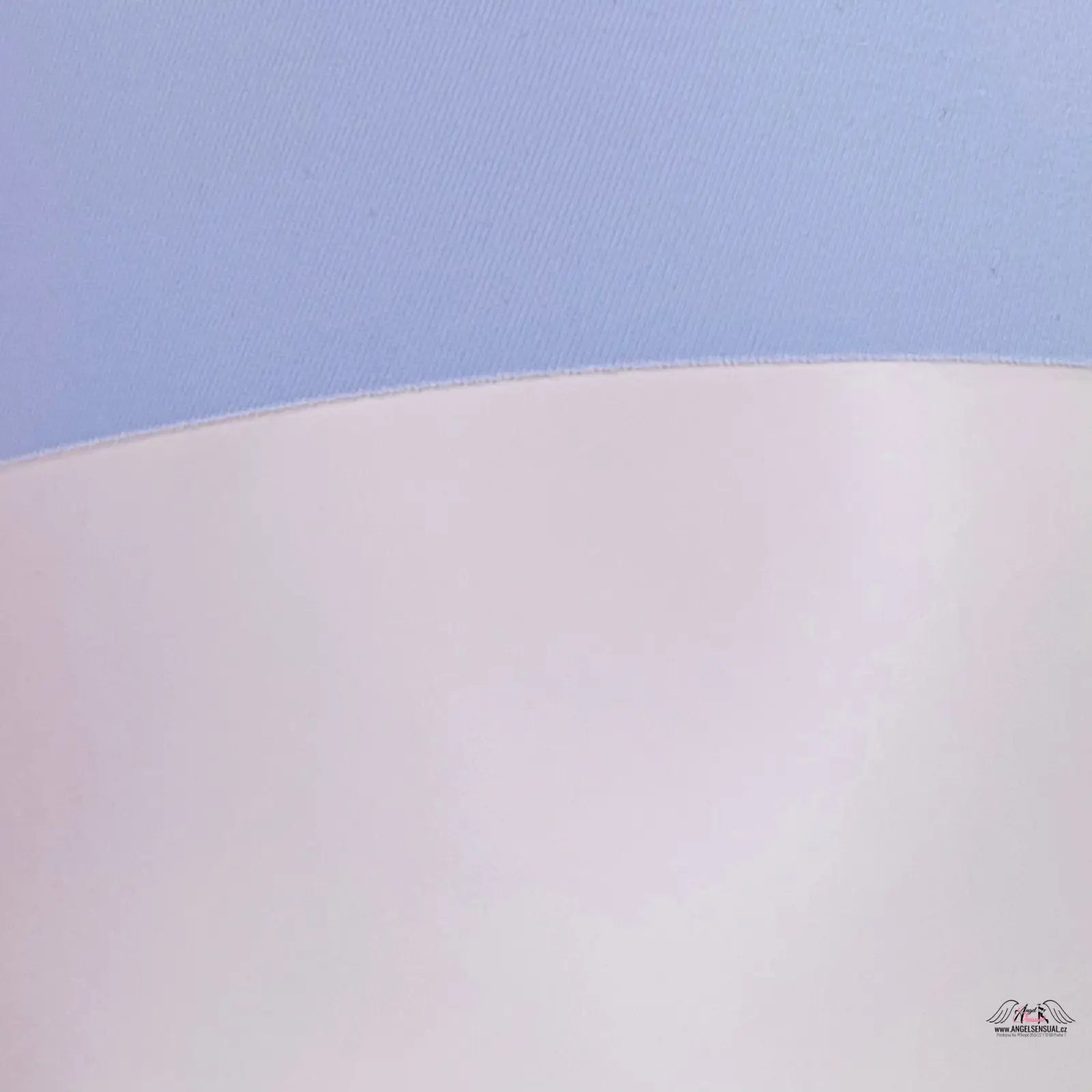 Close-up of a blue and white ceiling, highlighting bezešvé kalhotky in lingerie apparel