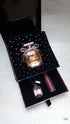 Victoria’s Secret Bombshell Pink Diamonds gift set with necklace and rollerball, angel sensual fragrance