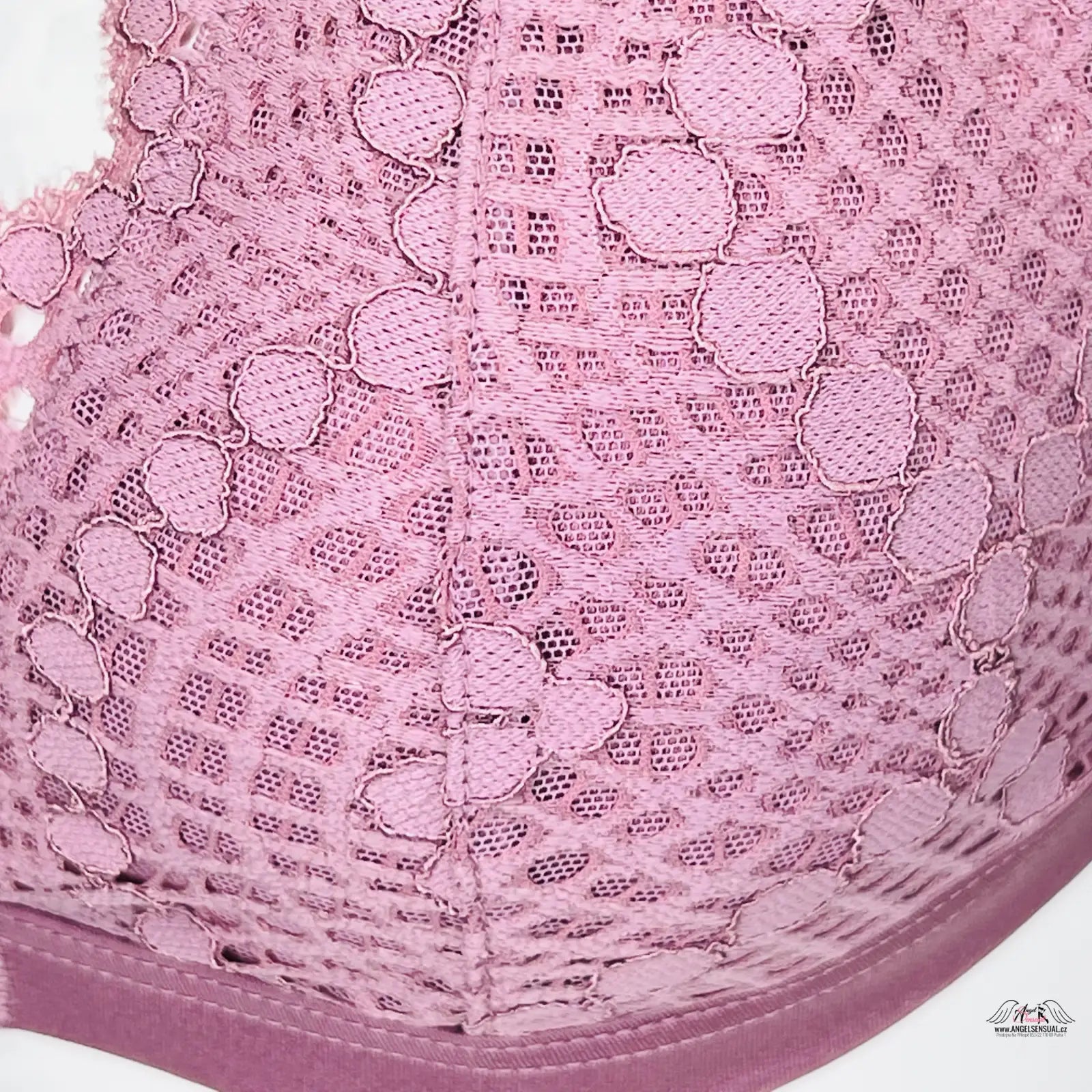 Mauve květinová krajková braletka s zapínáním vpředu v kolekci Victoria’s Secret Apparel & Accessories