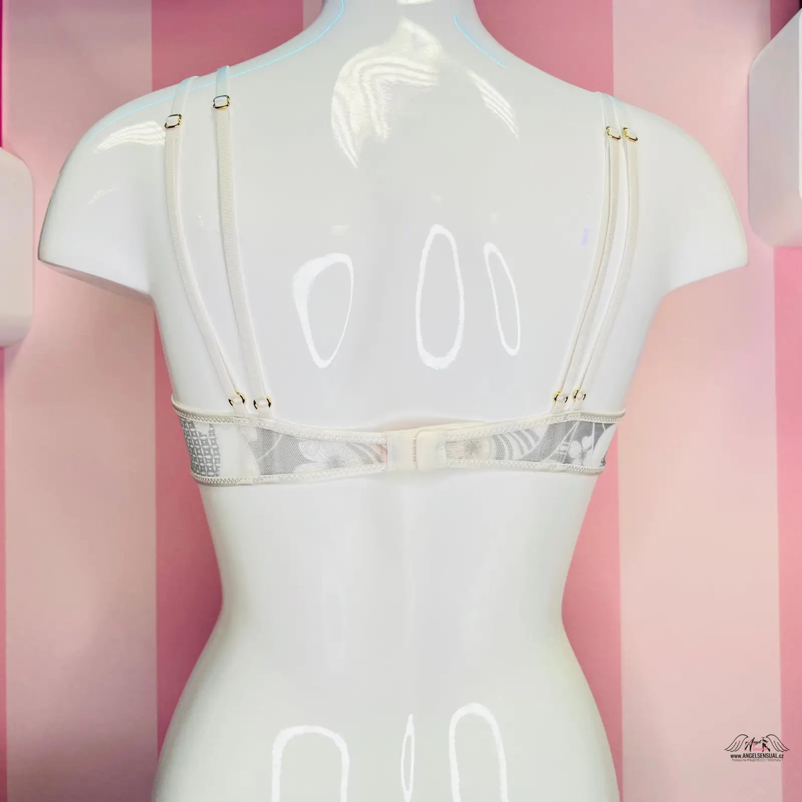 White lehká průsvitná braletka na manekýnovi v nabídce Victoria’s Secret Braletka Lehce Průsvitná