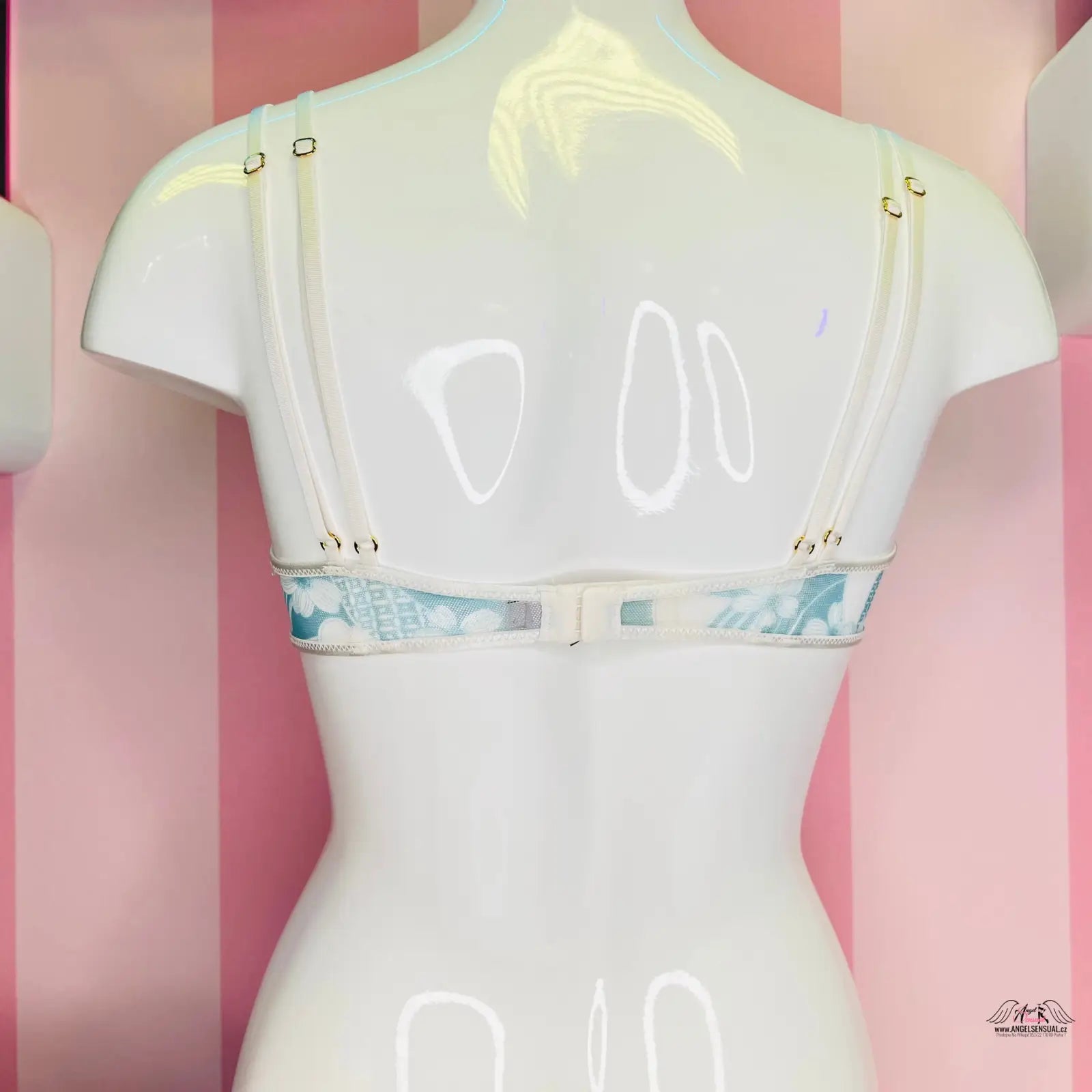 Floral-patterned lehká průsvitná braletka na figuríně, Victoria’s Secret Braletka Lehce Průsvitná