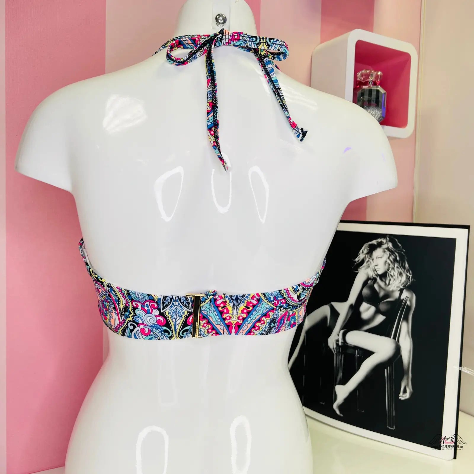 Paisley halter bikini top v stylovém horním díle plavek Victoria’s Secret