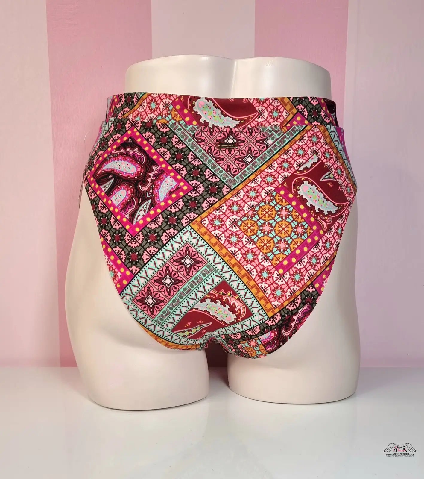 Vzorované vysoké bikinové kalhotky plavek Fabulous Midrise od Victoria’s Secret Horní Díl Plavek