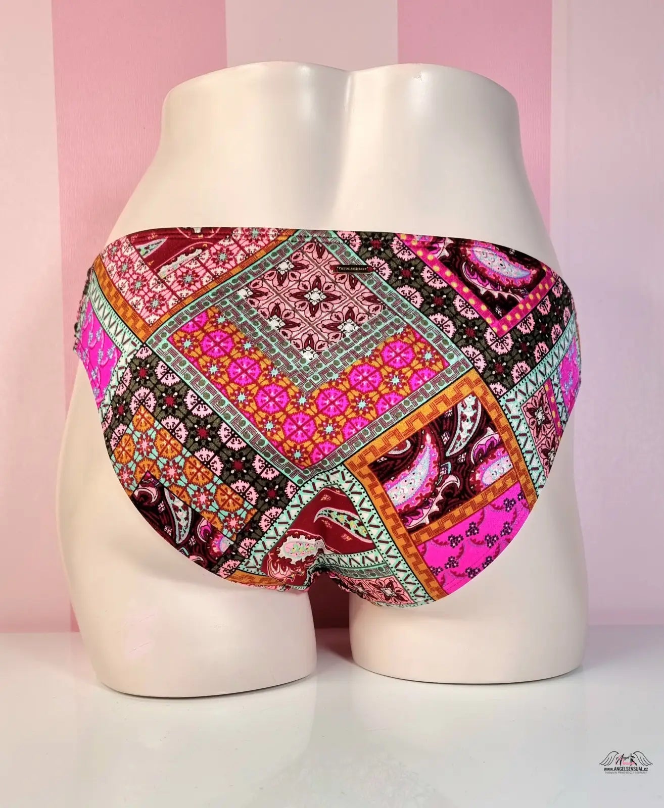 Barevné patchworkové plavky Victoria’s Secret Horní Díl Plavek Fabulous The Knockout Bikini