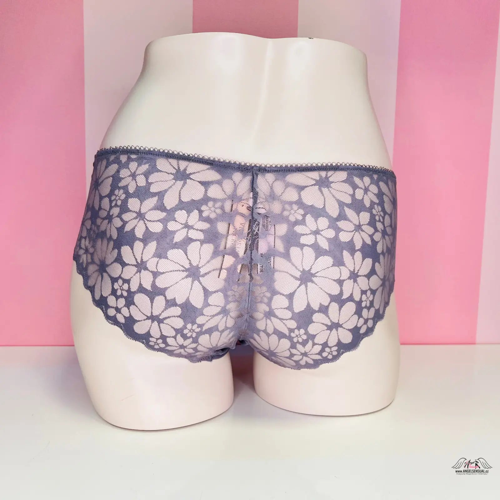 Obrázek ženských kalhotek Victoria’s Secret Kalhotky Hipster s Krajkou na manekýnu, velmi pohodlné elastické
