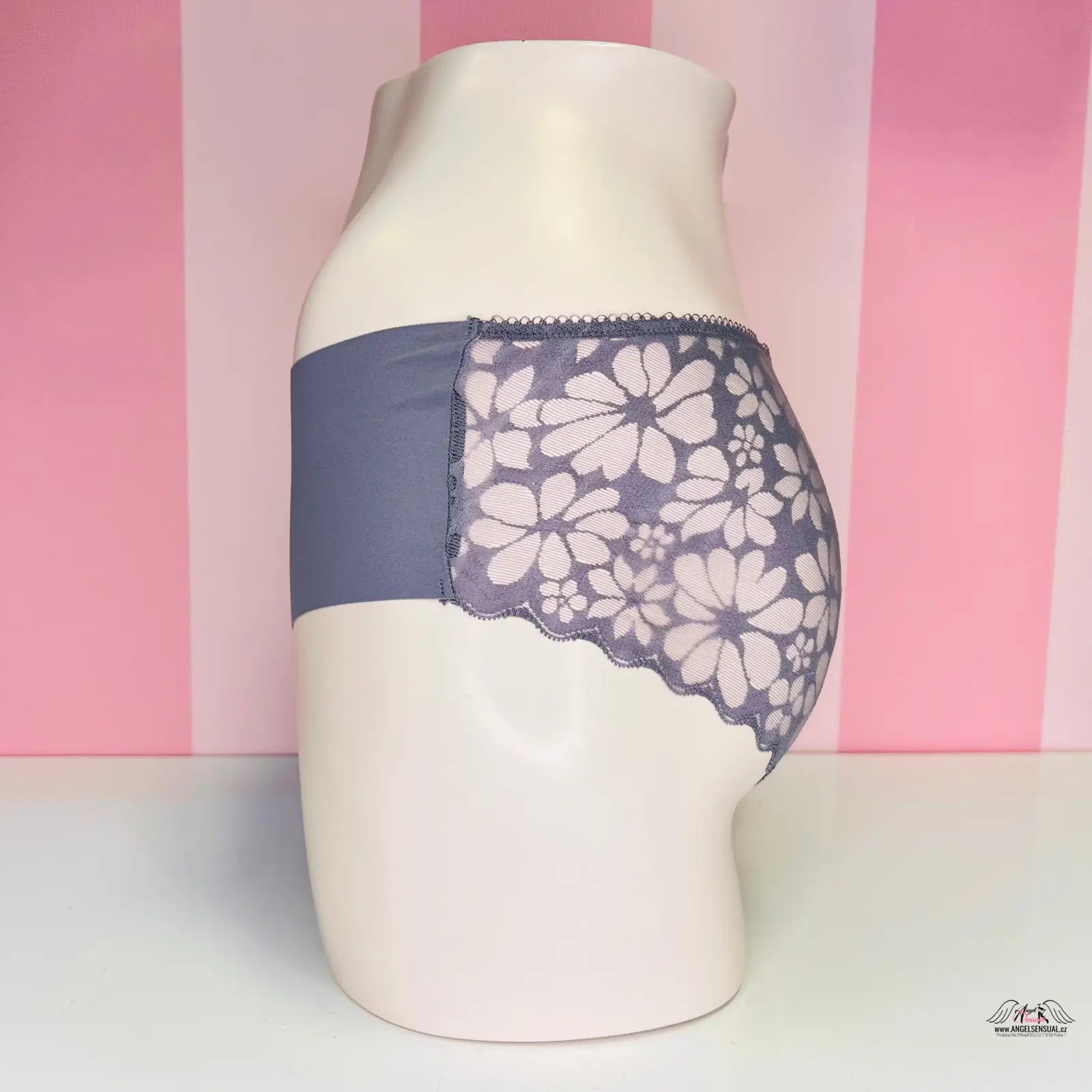 Vase s květinovým vzorem na pohodlných elastických kalhotkách Victoria’s Secret Kalhotky Hipster s Krajkou