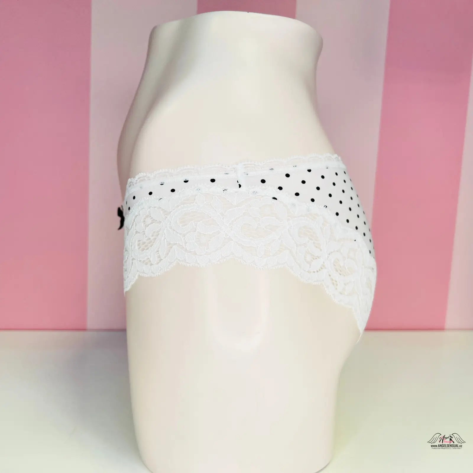 Victoria’s Secret krajkové kalhotky bikini s puntíky, whispers of luxury style