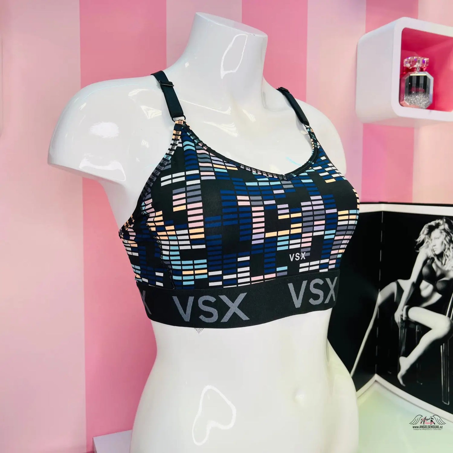 Sportovní podprsenka Victoria’s Secret Podprsenka Sportovní VSX s vyšší gumou