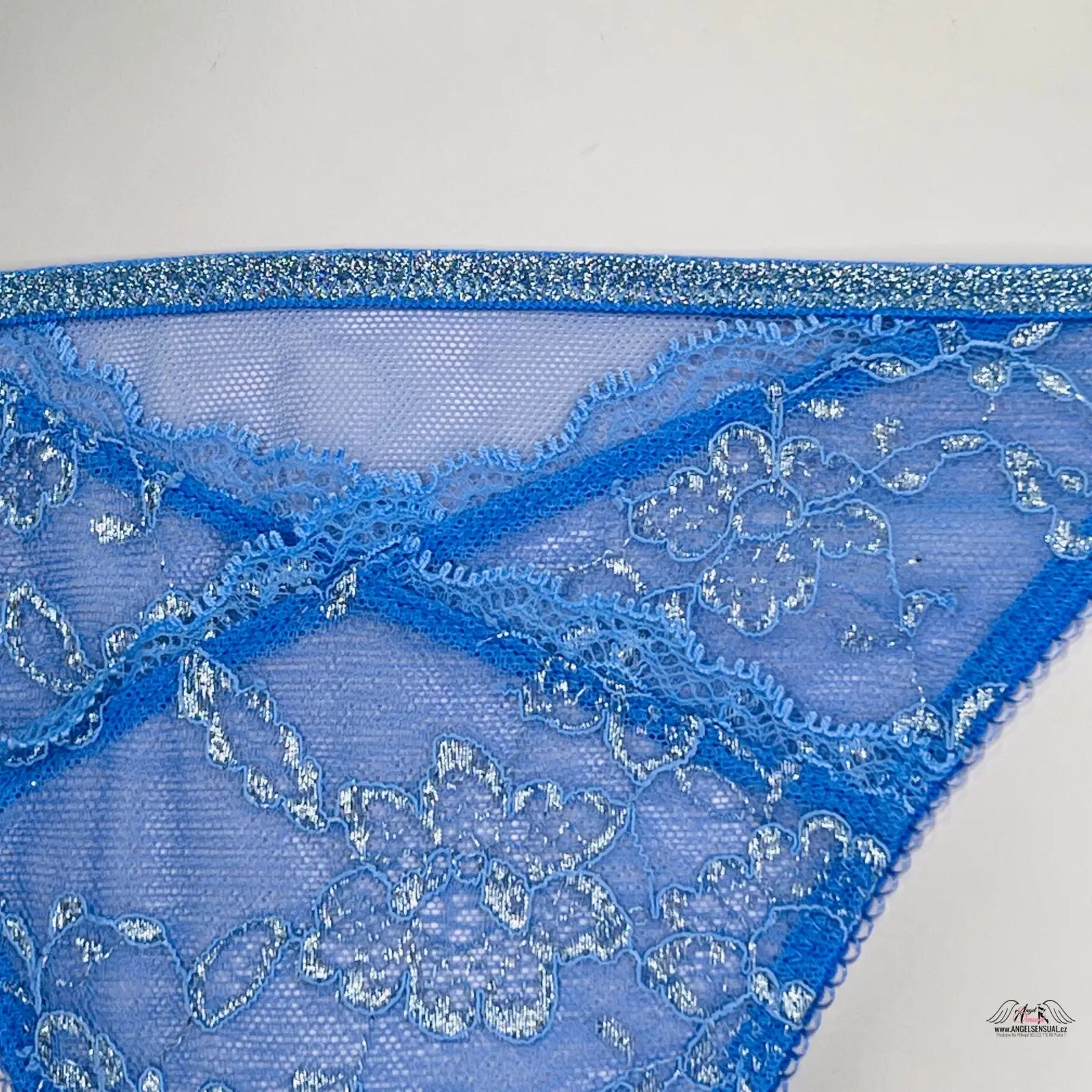 Blue floral lace kalhotky fashion show elegance, třpytivé síťované kalhotky, Více Barev