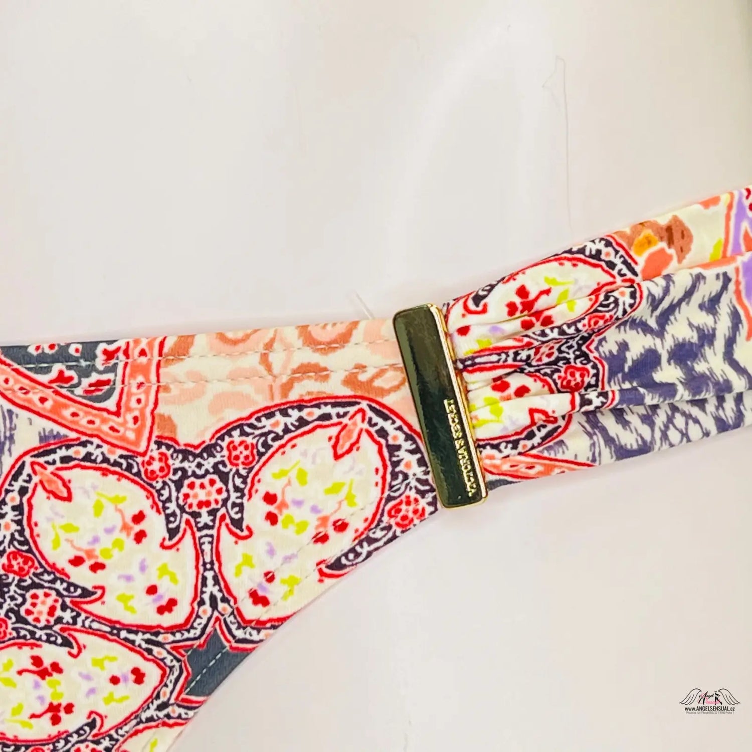 Luxusní spodní díl plavek se zlatými detaily a barevnými vzory, Victoria’s Secret