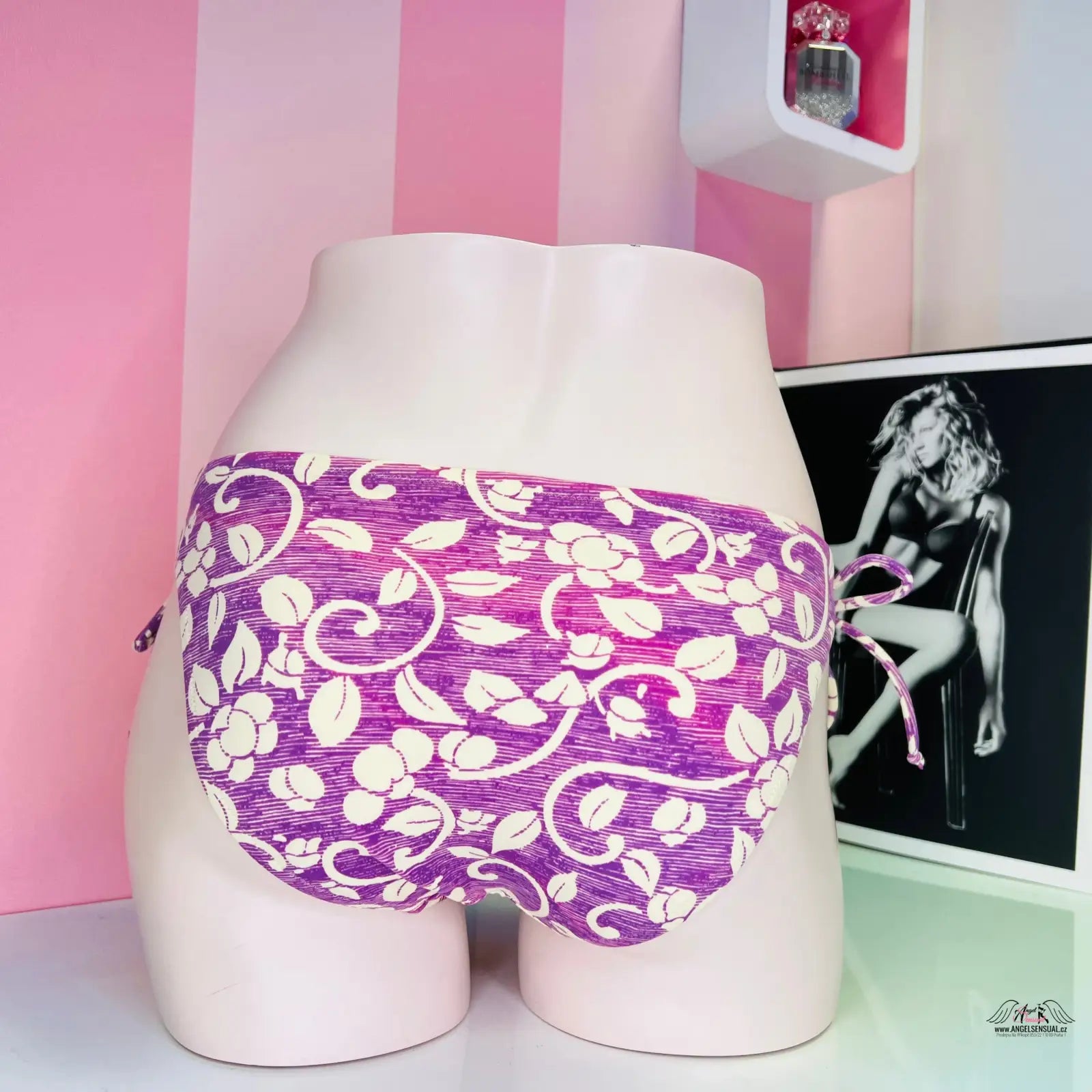 Floral-patterned spodní díl plavek Victoria’s Secret Vázání a Ornament