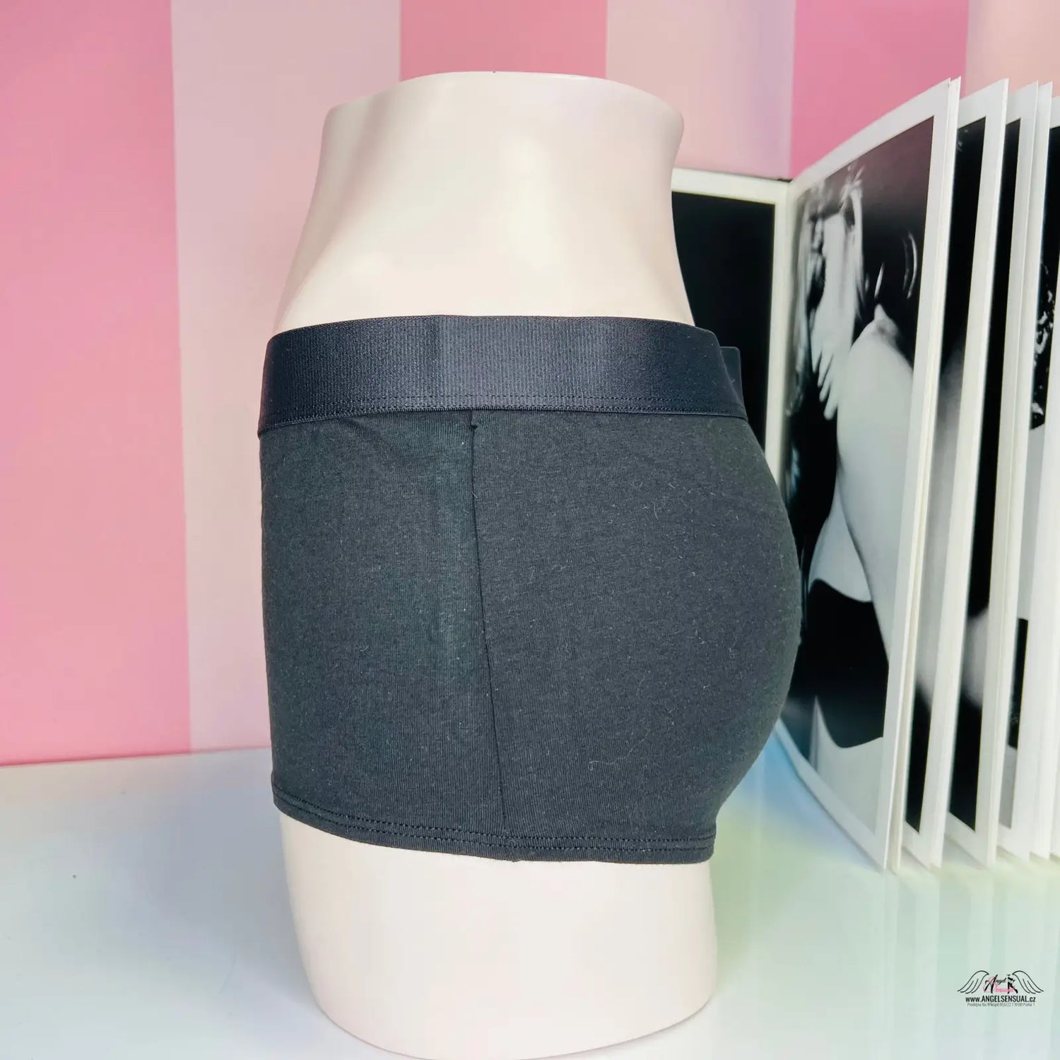 Černé pánské boxerky Victoria’s Secret Sportovní Kalhotky, jednobarevné kalhotky shortie, apparel & accessories