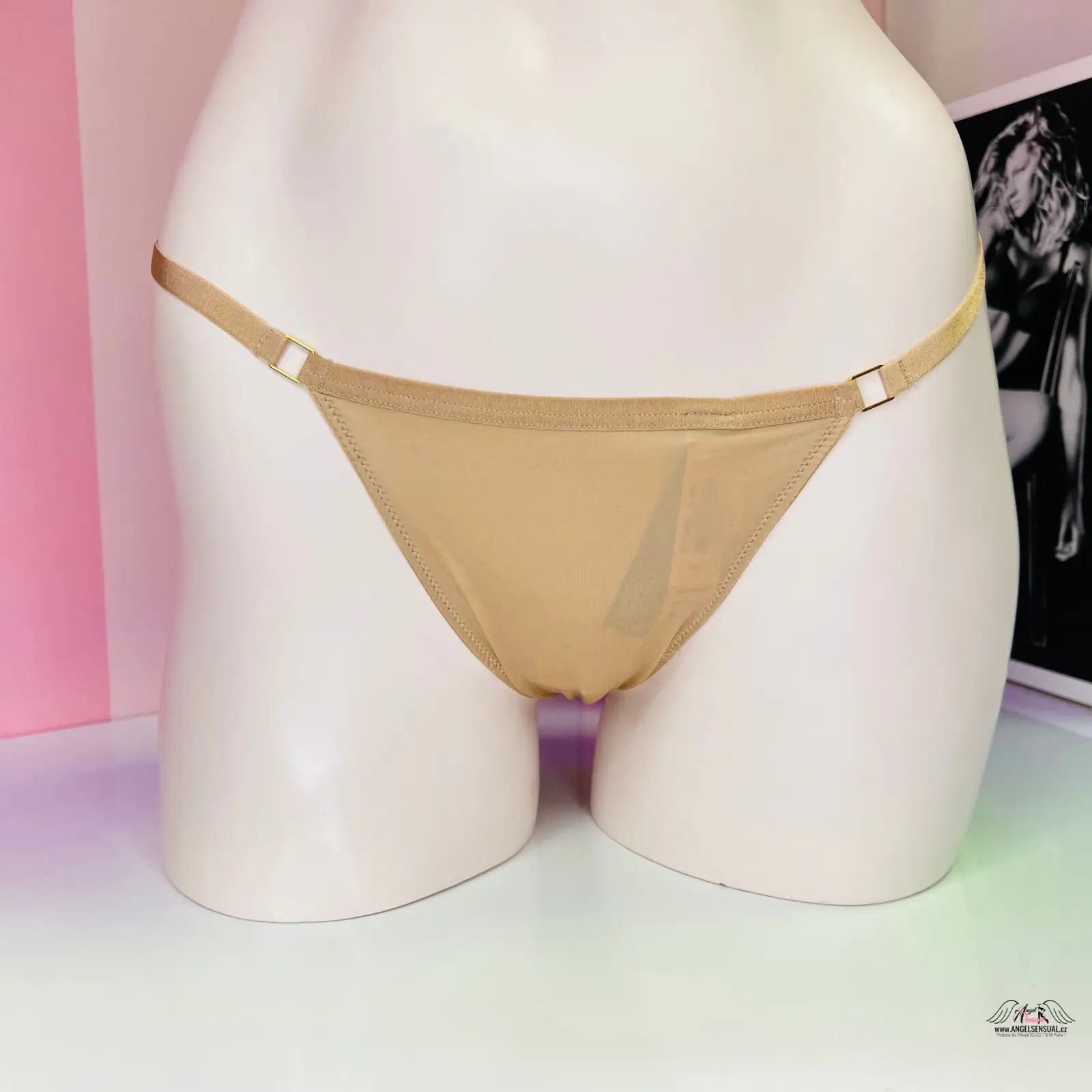 Beige velmi sexy tanga Victoria’s Secret String Tanga Více Barev