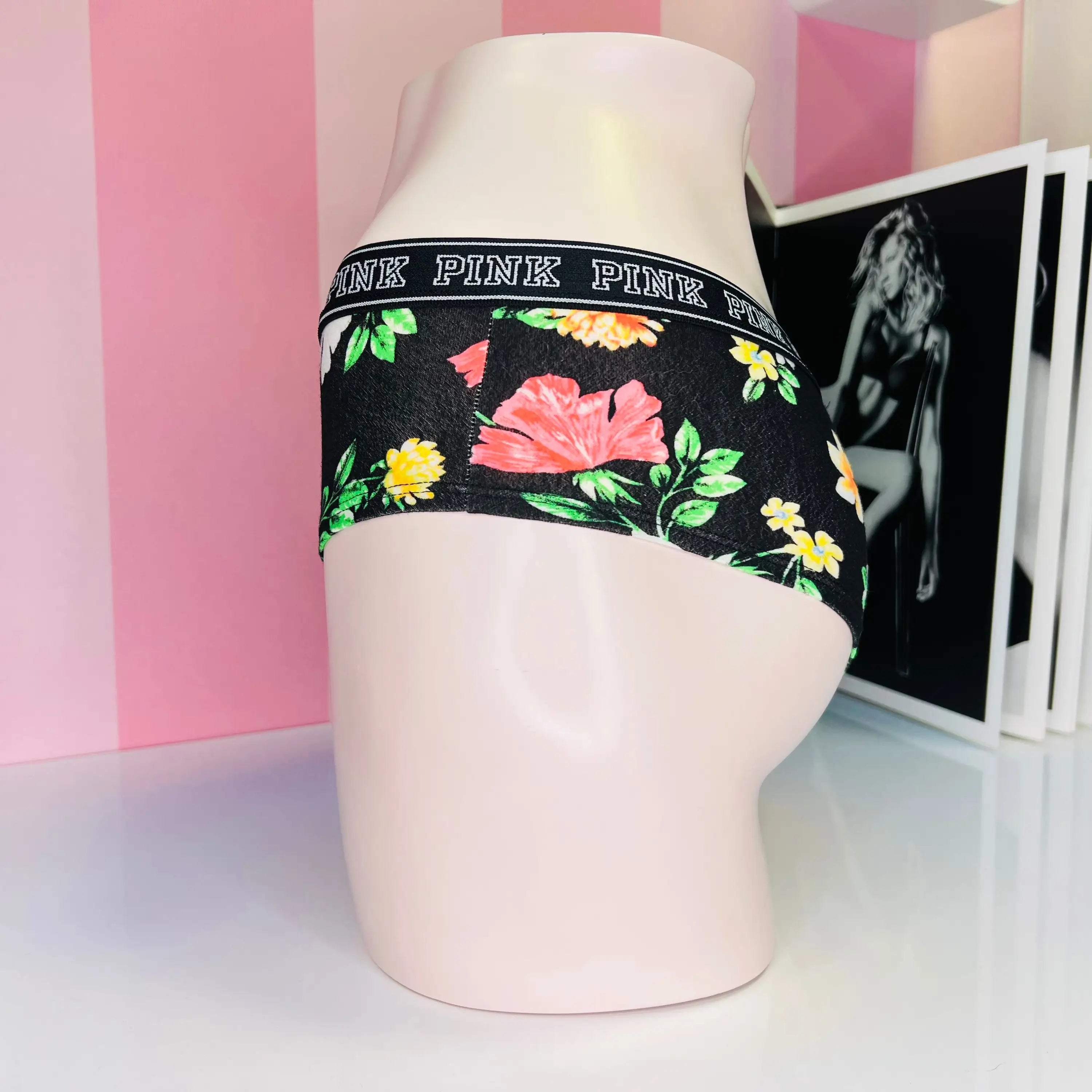 Bavlněné květované kalhotky - Kalhotky PINK