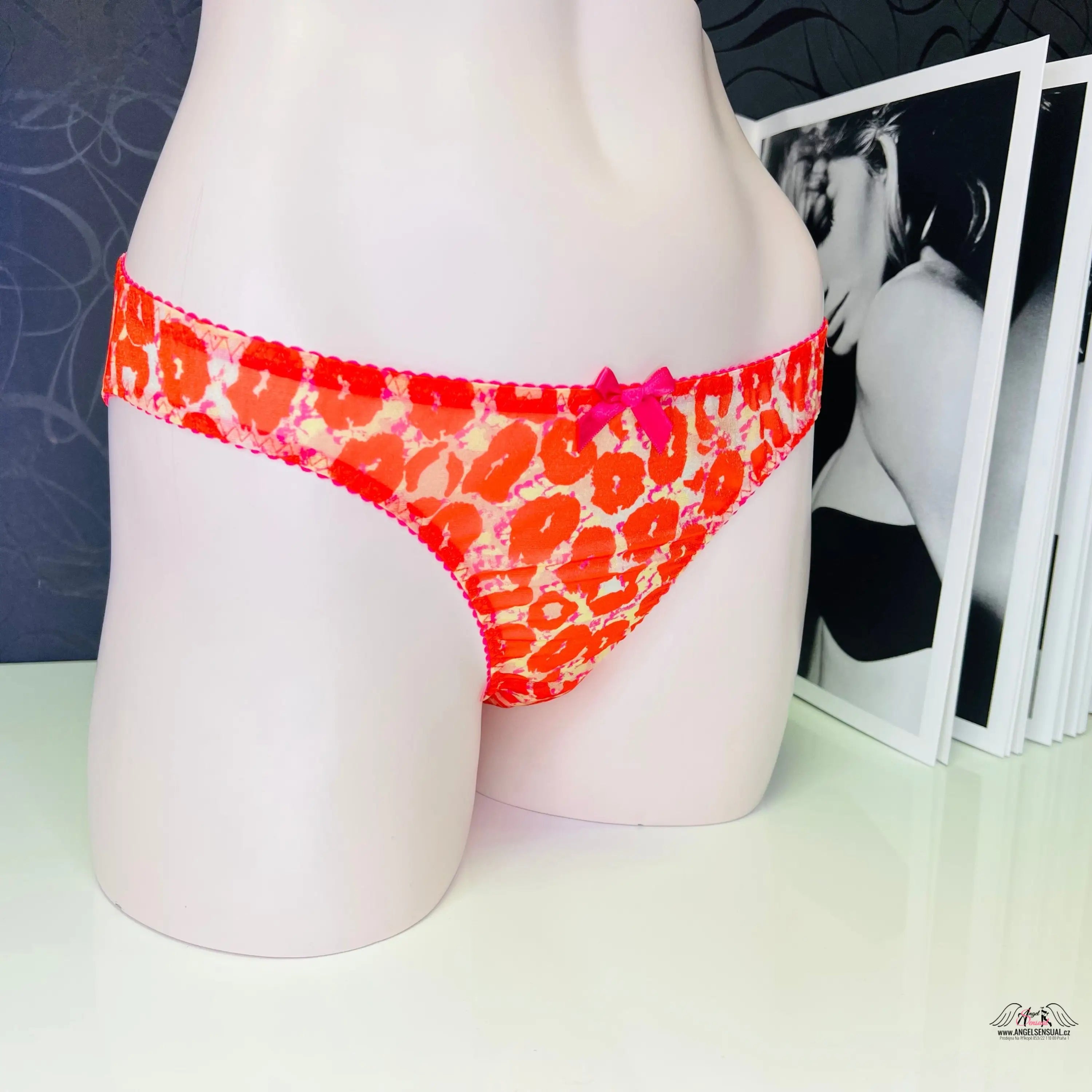 Kalhotky Kit Leopard - L / Červená / Nové se štítky - Agent Provocateur