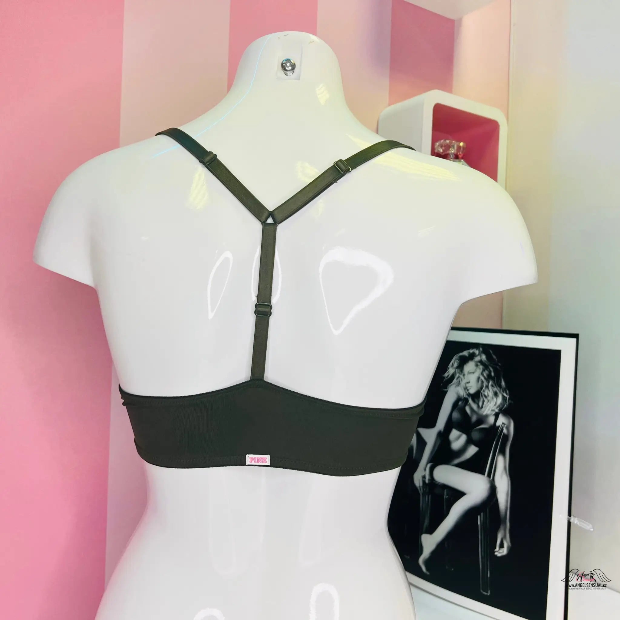 Push-up podprsenka - 34C / Olivová / Nové se štítky - Podprsenky PINK
