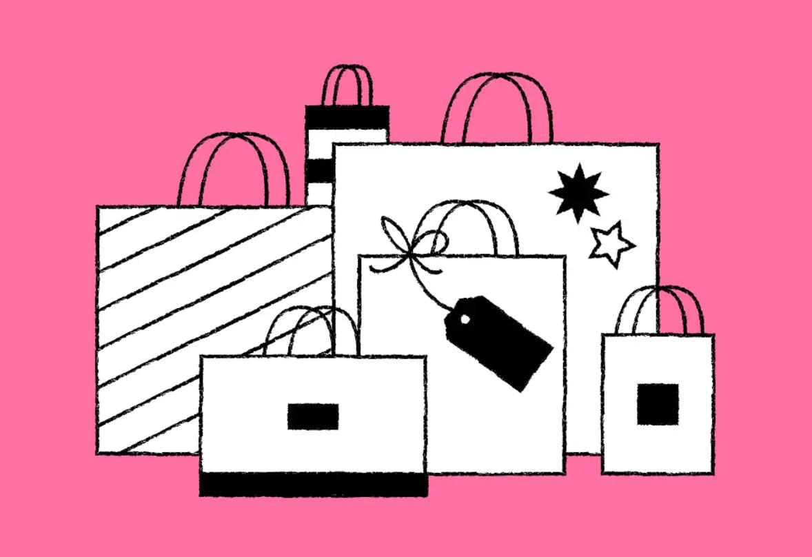 Collection of colorful shopping bags and gift boxes, připravili listopadovou akci.