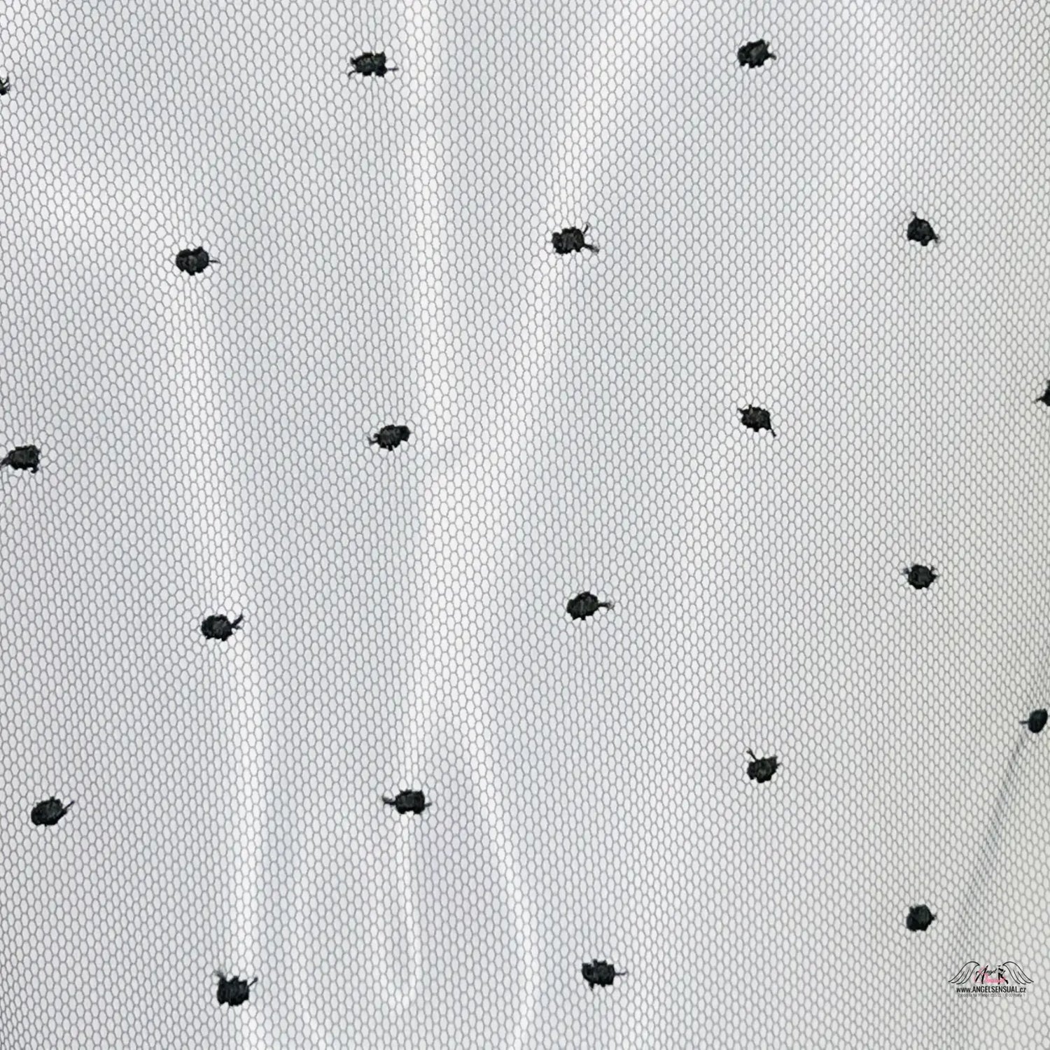 Polka dot tee in white from Agent Provocateur Body Poppie with puntíky poppie design