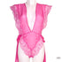 Agent Provocateur Body Willa Teddy Pink v hedvábném body s růžovým krajkovým lemem