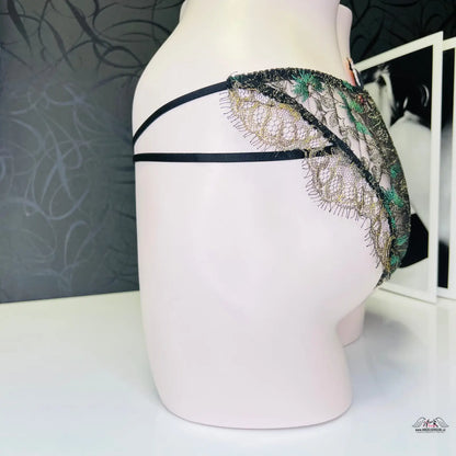 Lace a strap thong kalhotky Castalia od Agent Provocateur s síťovaným designem