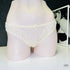 Lace-trimmed ivory thong from Agent Provocateur Kalhotky Lyla with ozdobnou mašlí