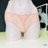 Peach-colored lace panties with bow from Agent Provocateur Kalhotky Peachy, jemnou síťovinou, lingerie