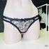 Floral embroidered black lace kalhotky rosa od Agent Provocateur s přední stranou