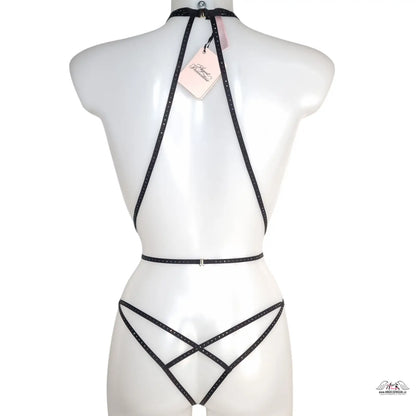 Agent Provocateur Playsuit Rubi s černým krajkovým spodním prádlem s nastavitelnými ramínky