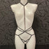 Agent Provocateur Playsuit Rubi s Kamínky a Řetízkem na bílé figuríně