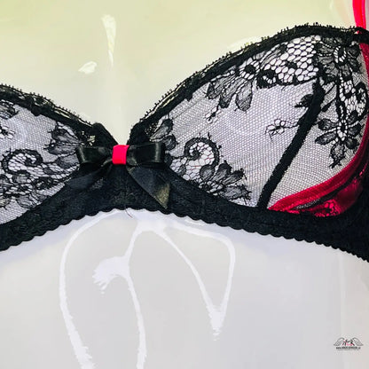 Agent Provocateur Maddy podprsenka s černou krajkou a červenými akcenty
