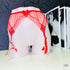 Red sheer garter belt z kolekce Agent Provocateur Podvazkový pás Casper s vyšitými iniciály