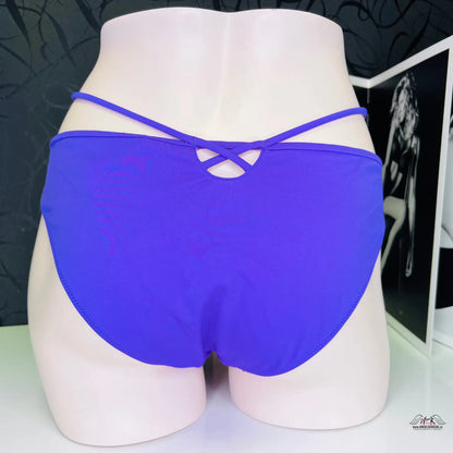 Stylový spodní díl plavek Agent Provocateur s ozdobnými šňůrkami a crisscross straps