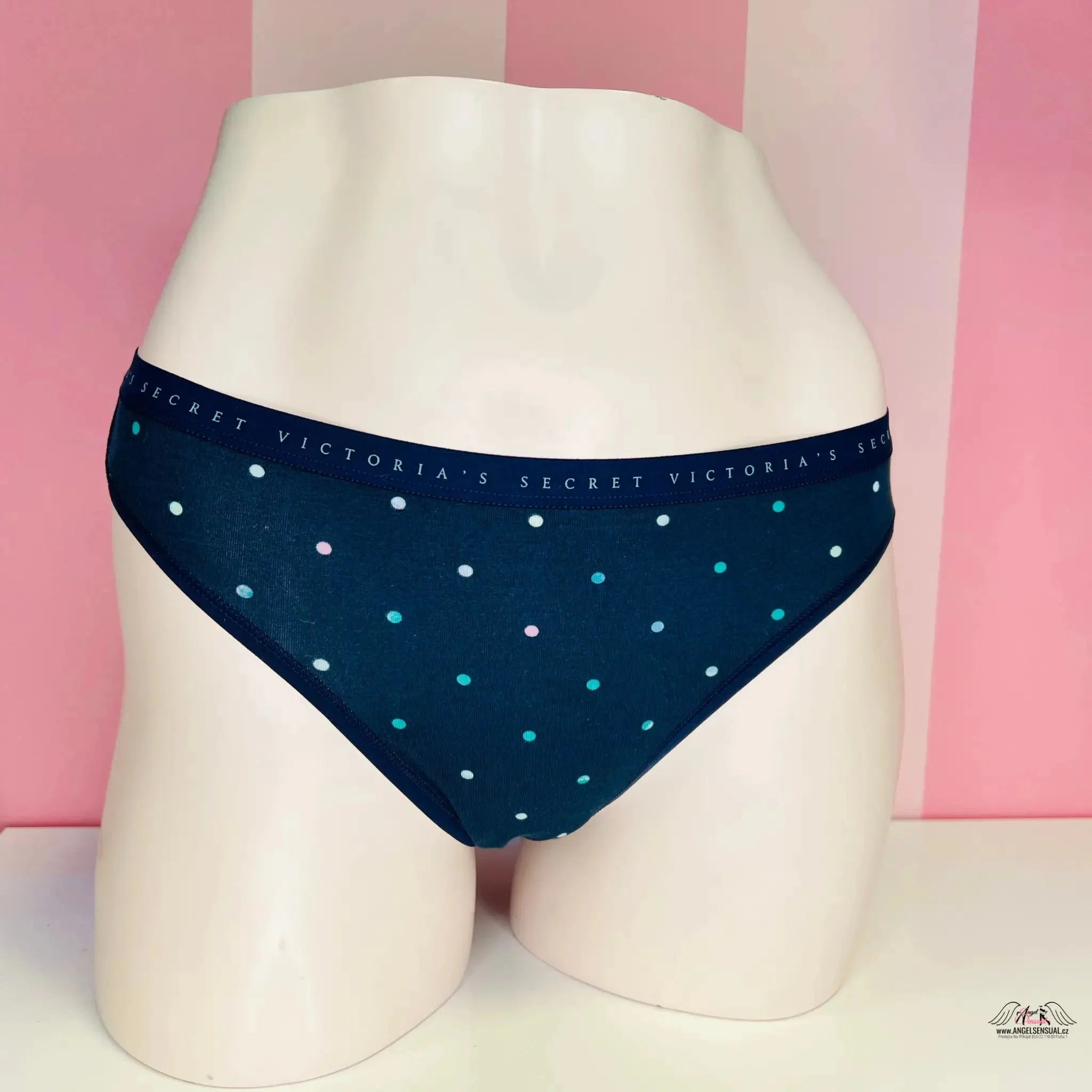 Bavlněné kalhotky - L / Modrá / Nové se štítky - Kalhotky Victoria’s Secret